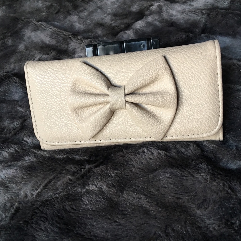 Cream color wallet